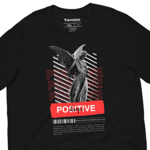 Positive Change Recovery Tee by Soberminds, recovery tee product image