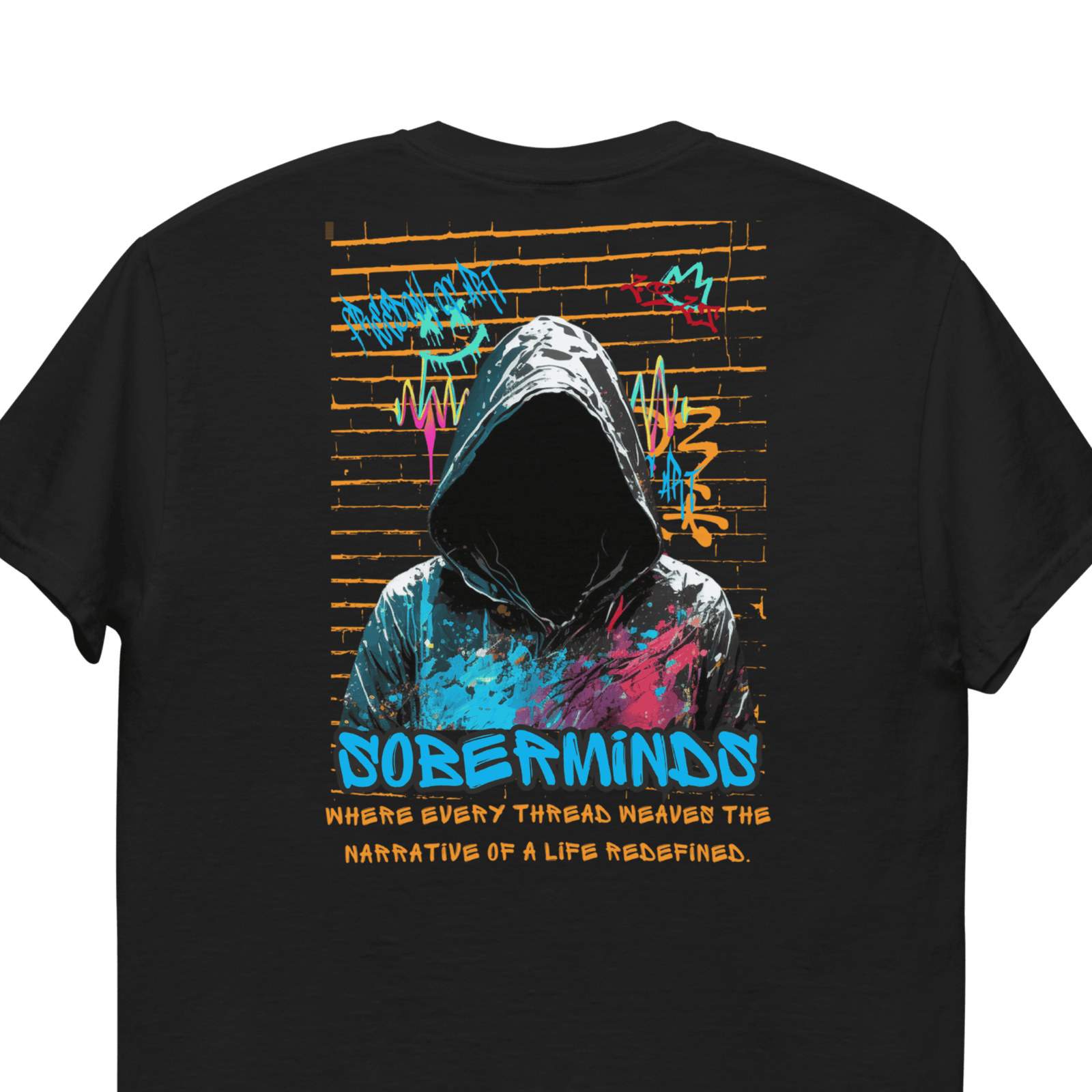 Life Redefined Collection shirt detail — Soberminds®