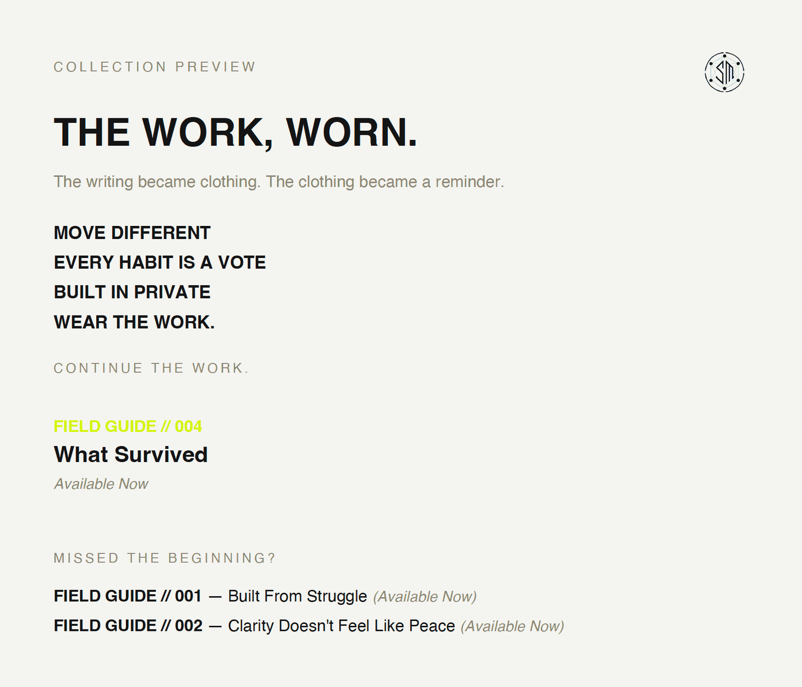Move Different — Soberminds Field Guide 003 - Image 2