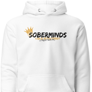 Soberminds Original Crown Hoodie — White