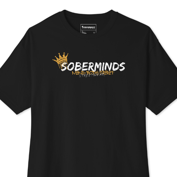 Soberminds Original Crown Box Tee - Image 2